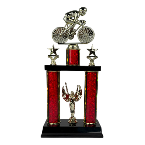 Trofeo de Tubo con Figura Serie 50 de Ciclismo